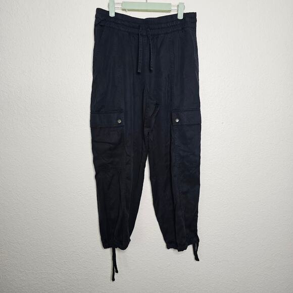 Athleta celestial utility cargo jogger pants high rise black Women's size Medium - Picture 2 of 7
